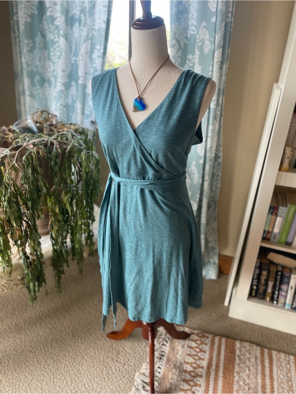 TOAD&CO blue wrap style outdoorsy dress